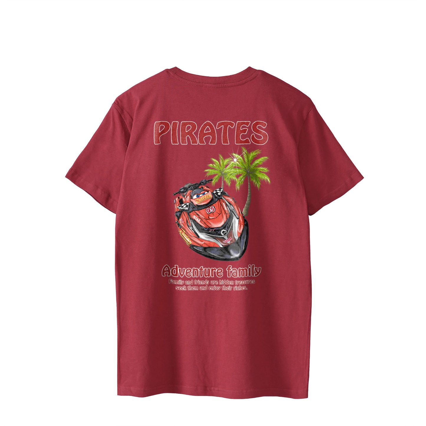 ■マシン PIRATES様赤 ヤシの木【Custom design】