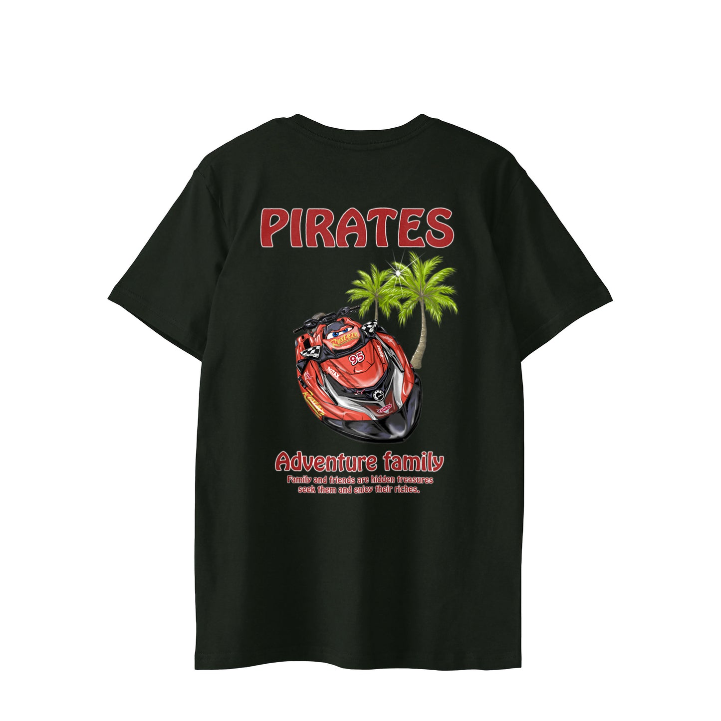 ■マシン PIRATES様赤 ヤシの木【Custom design】