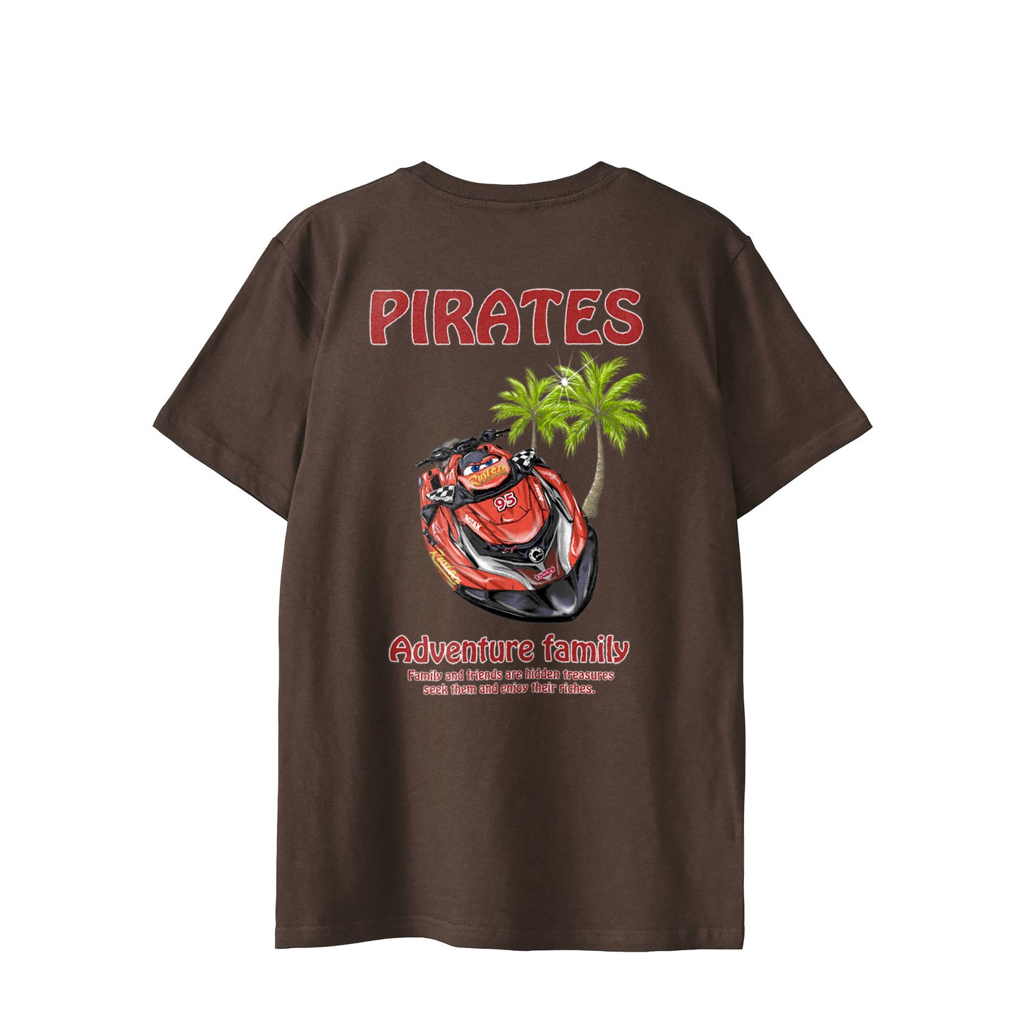 ■マシン PIRATES様赤 ヤシの木【Custom design】