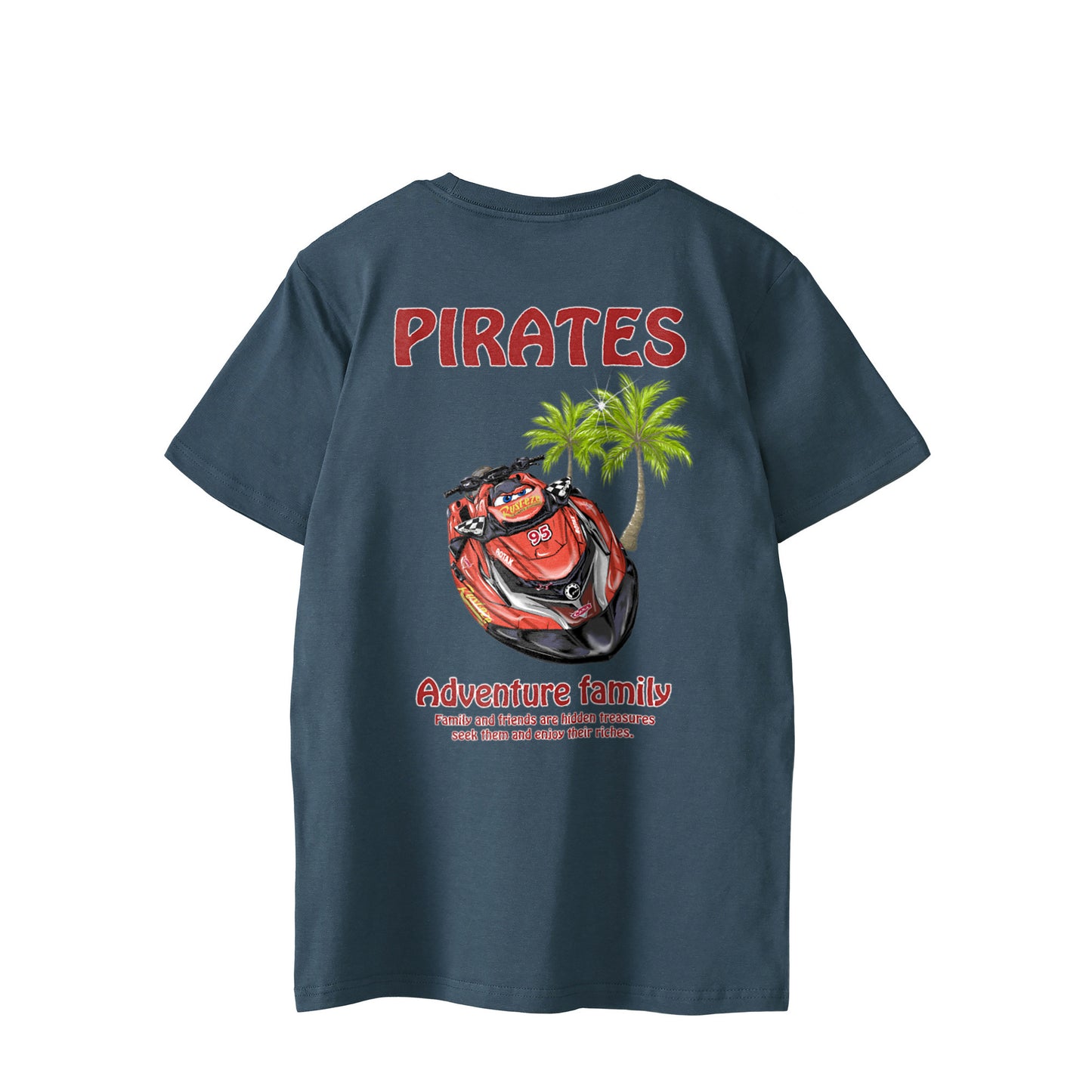 ■マシン PIRATES様赤 ヤシの木【Custom design】