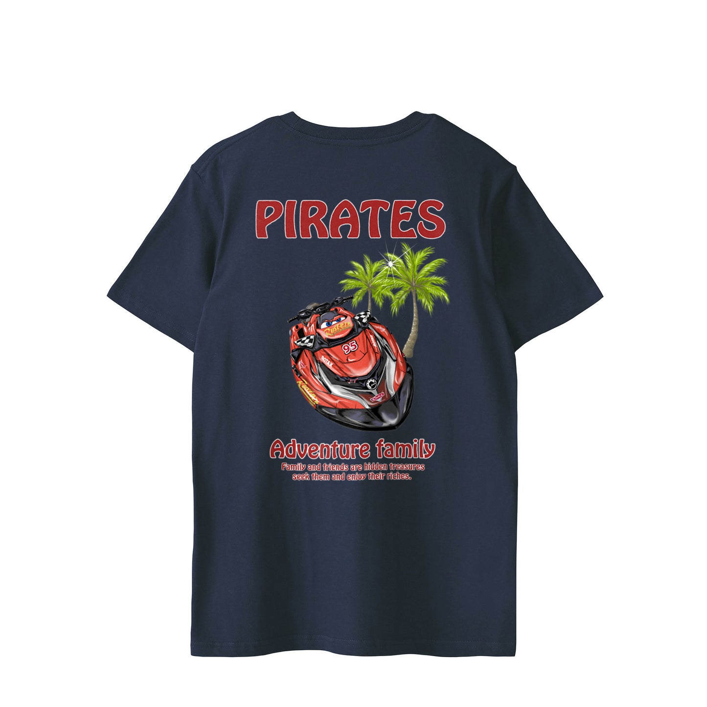 ■マシン PIRATES様赤 ヤシの木【Custom design】