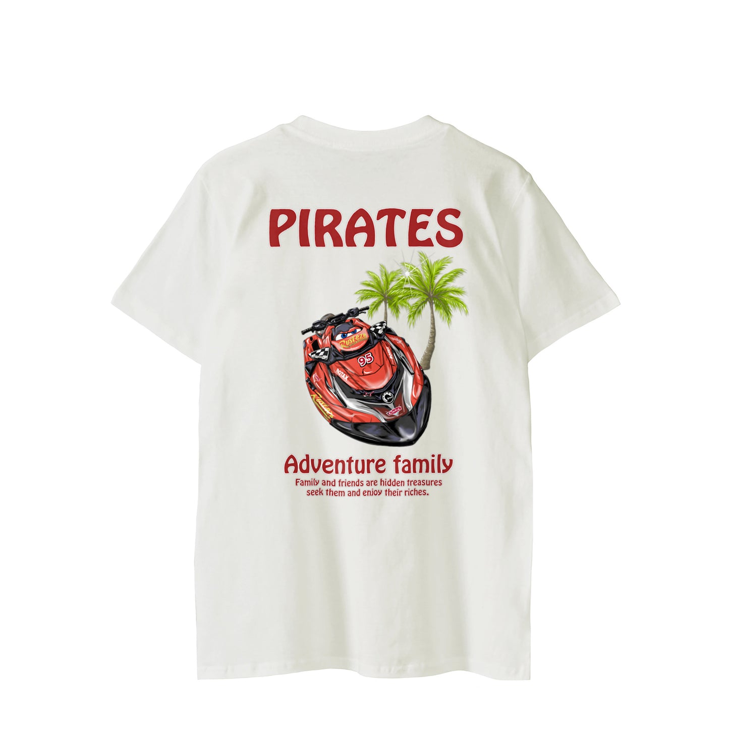 ■マシン PIRATES様赤 ヤシの木【Custom design】