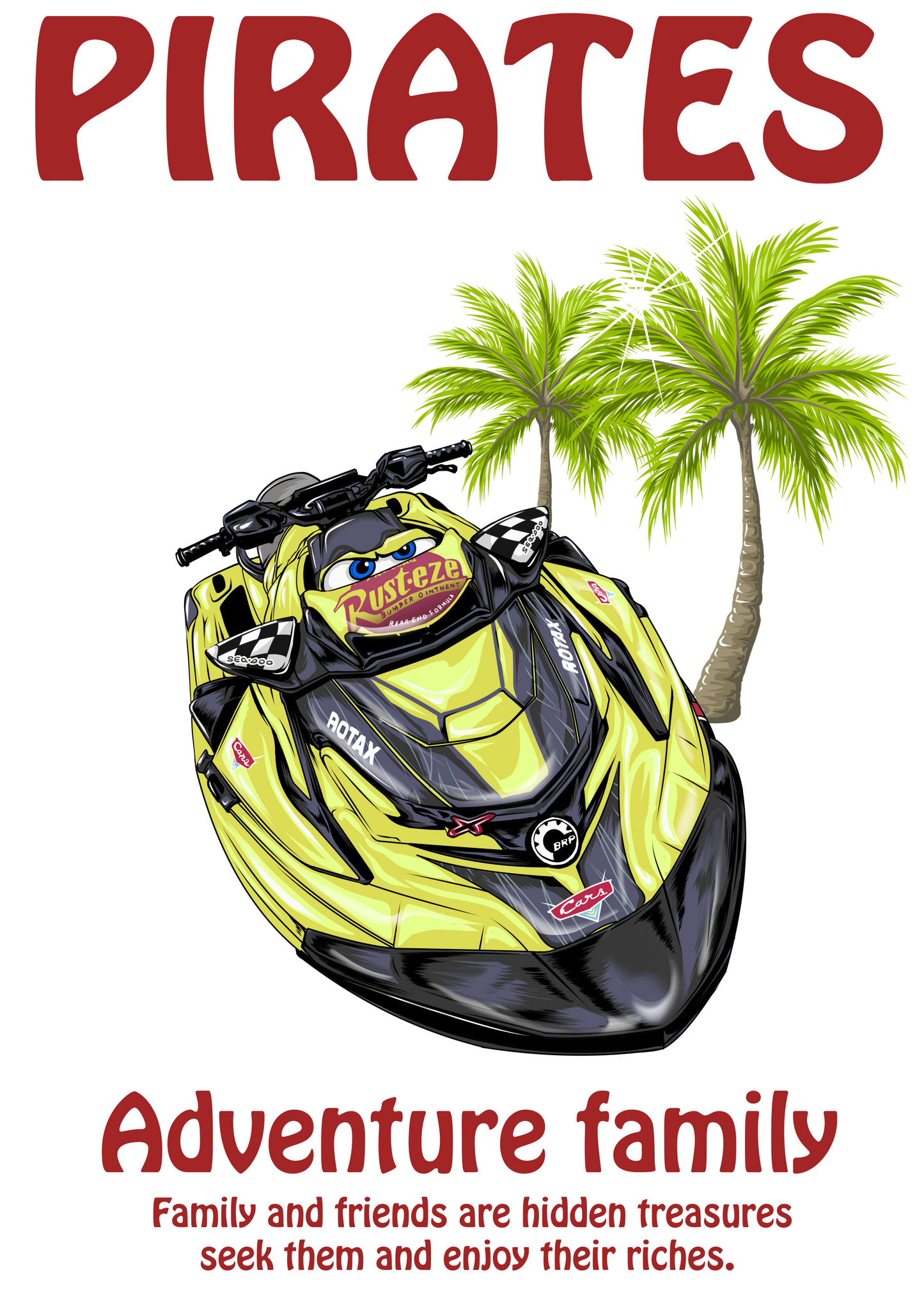 ■マシン PIRATES様 ヤシの木 ちびっ子サイズ【Custom design】