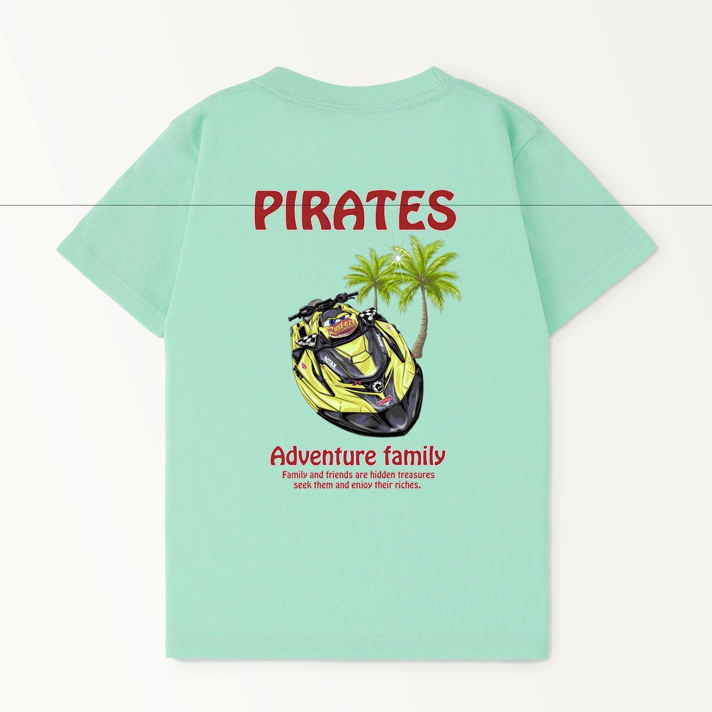 ■マシン　PIRATES様 ヤシの木 ちびっ子サイズ パステル【Custom design】
