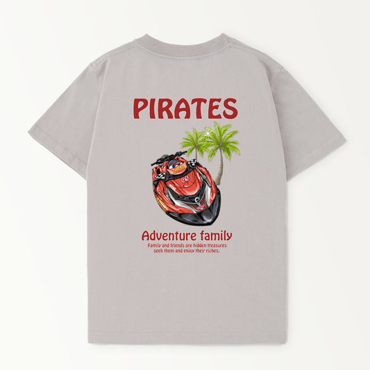 ■マシン　PIRATES様赤 ヤシの木 ちびっ子サイズ パステル【Custom design】