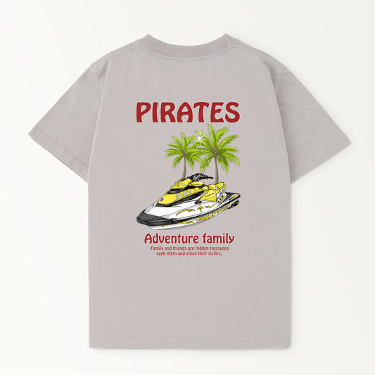 ■マシン　PIRATES様白 ヤシの木 ちびっ子サイズ パステル【Custom design】