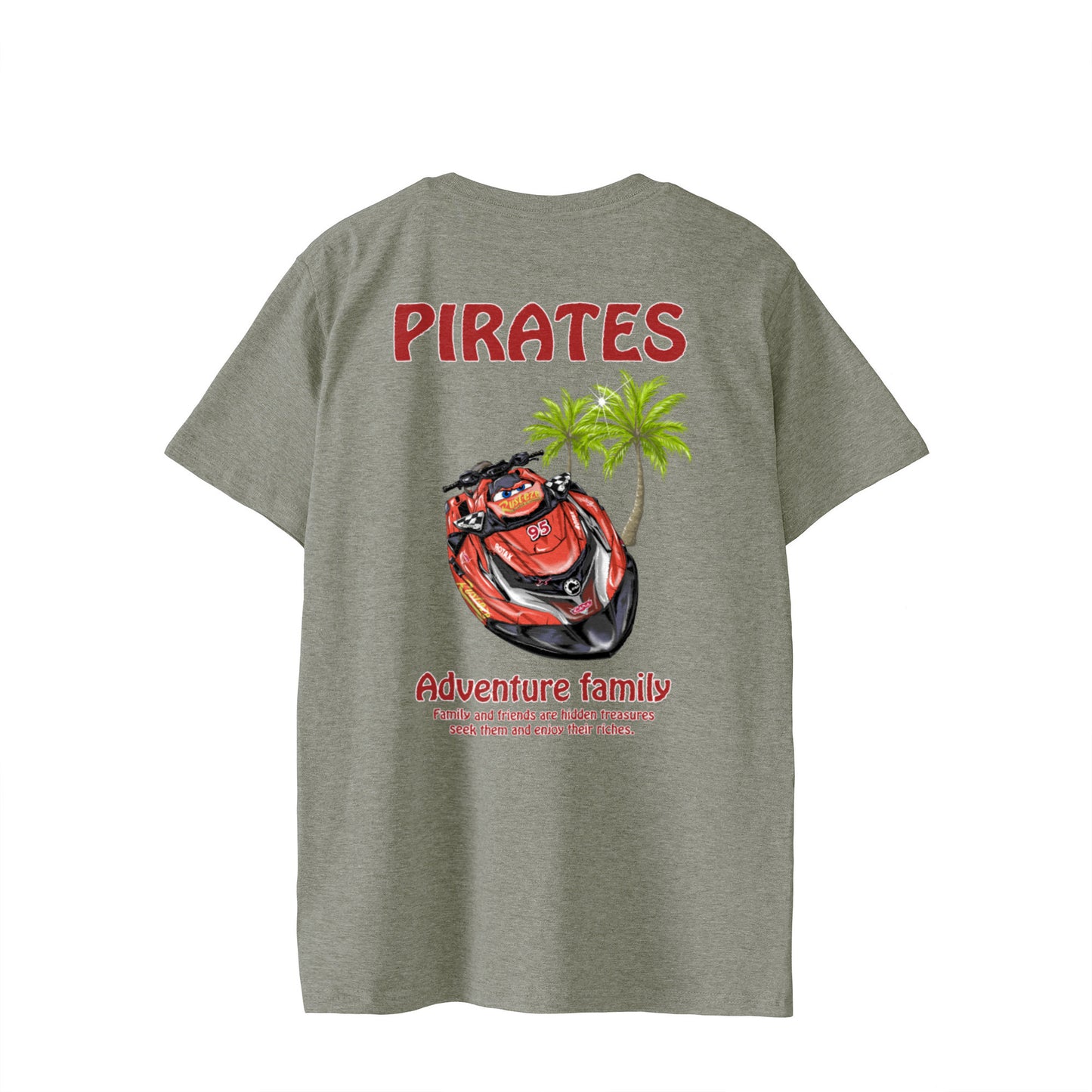 ■マシン　PIRATES様赤 ヤシの木【Custom design】