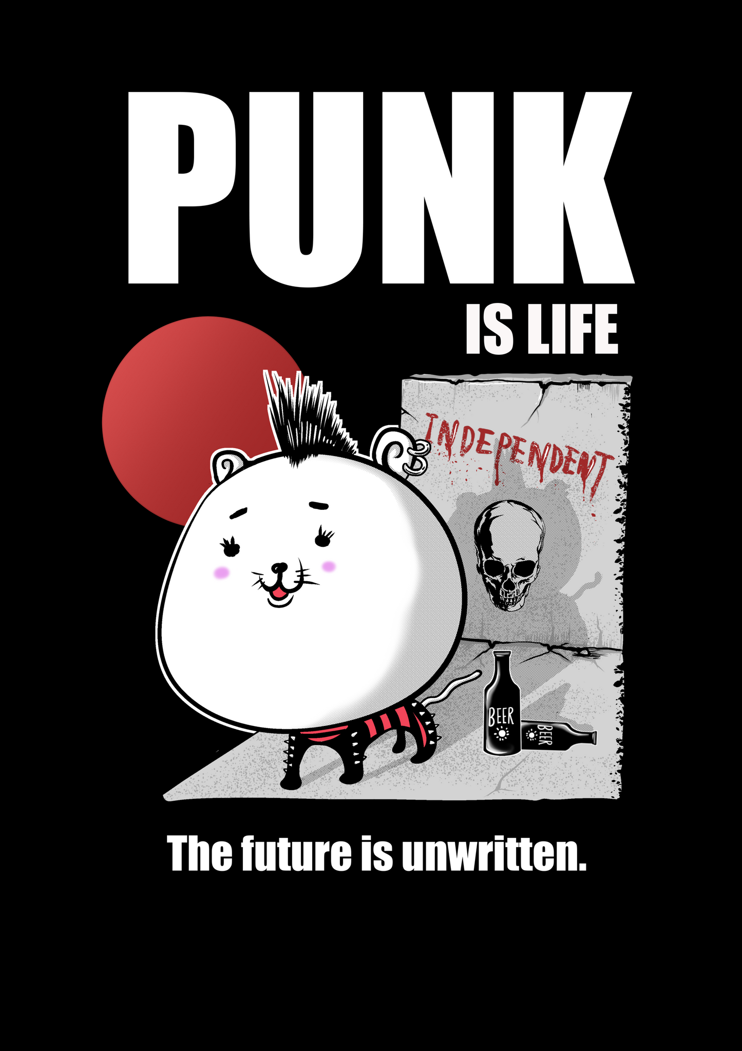 ちびっ子PUNK 白文字