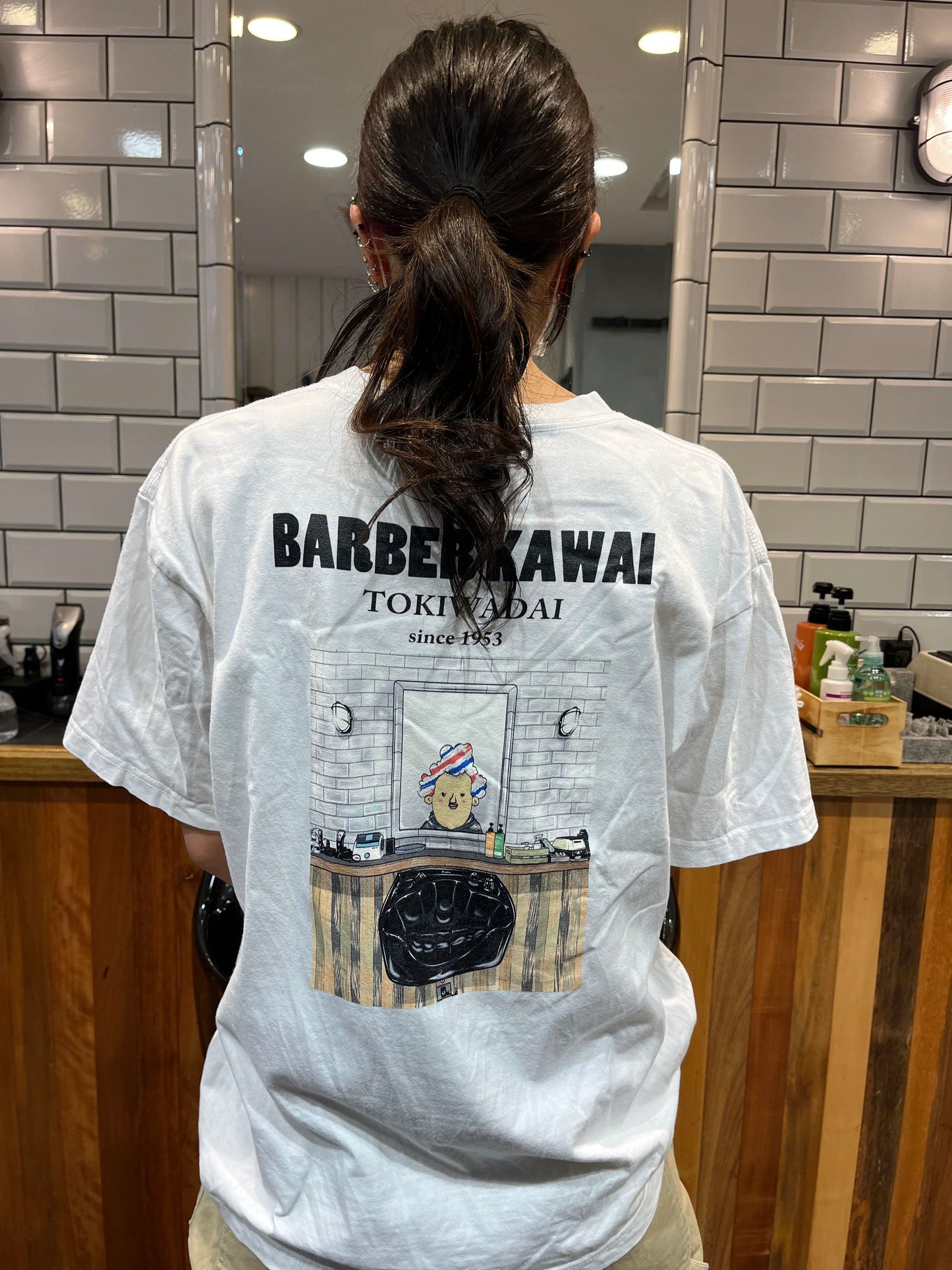 ★店舗 BARBER KAWAI様 ホワイト【Custom design】