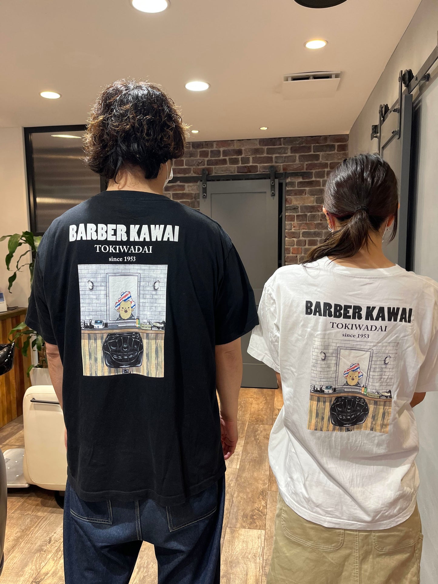 ★店舗 BARBER KAWAI様 ホワイト【Custom design】